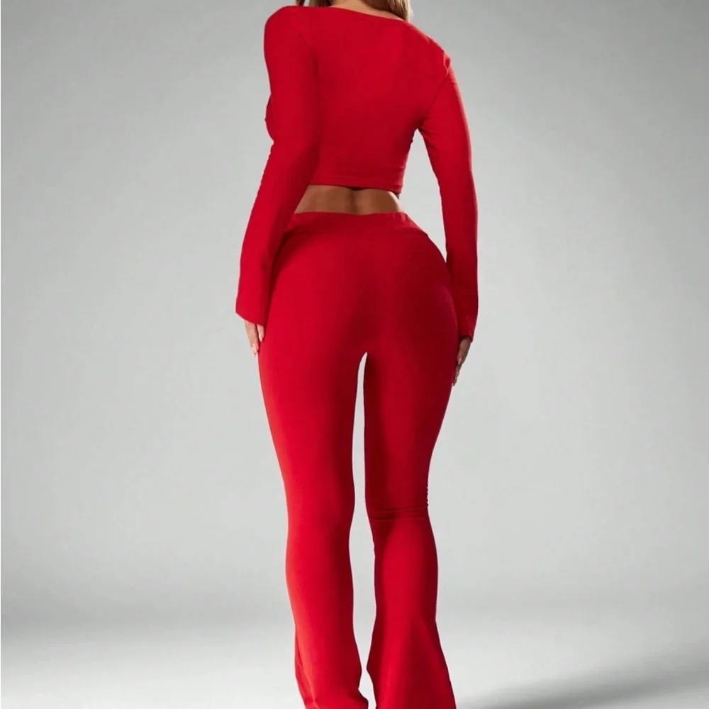 Missguided Red Pants & Jumpsuit Set